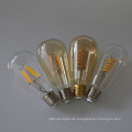 Clear Amber Glass Dimmable 4w soft LED Filament Bulb ST64